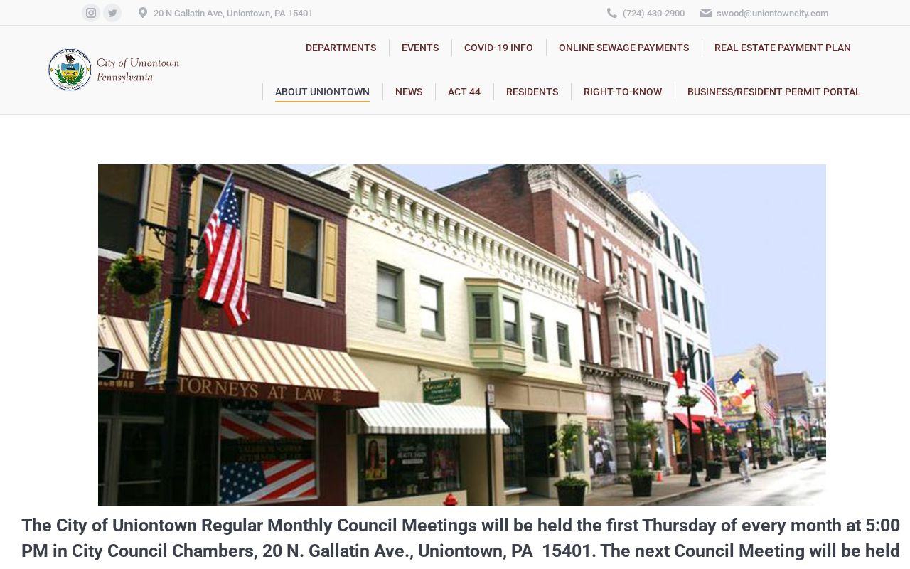 Uniontown City Hall source for Uniontown criminal record contacts